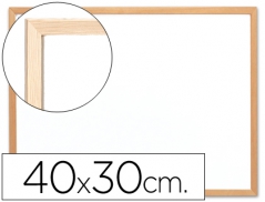 Quadro Branco 400mmx300mm c/ Moldura Madeira (Un)