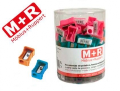 Apara lapis M+R de plástico rectangular de um uso (Un)