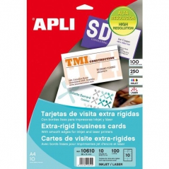 Cartões Visita APLI10610 89mmx51mm (10 Cartões p/Folha) (10 Fls) 250gr ~Media