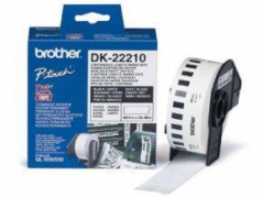 Brother DK22210 Etiqueta Branco Papel Continuo 29mmX30,48m *