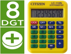 Calculadora Citizen Amarela C-110 8 Digitos (Un)