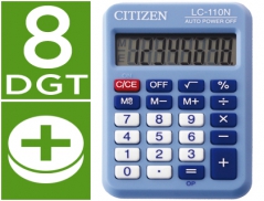 Calculadora Citizen Azul C-110 8 Digitos (Un)