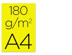 Cartolina A4 Amarelo 180grs (250Un)