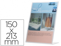 Expositor Porta Precos A5 150mmx213mm(Suporte Inclinado)(Un)