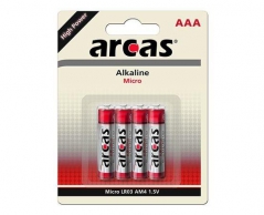 Pilhas Alcalinas LR03 1,5V AAA (4Un) (ARCAS)