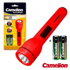 Lanterna LED Camelion + 2 Pilhas LR6 AA Incluídas (Un)