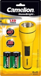 Lanterna LED Camelion + 2 Pilhas R14 Incluídas 15 Cm (Un)