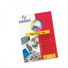 Papel Fotografico Canson Film Polyest 130gr A4 p/ InkJet 10Fls Branco